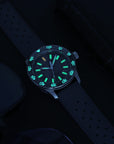 Aquatico Sea Dragon Tritium T100氣燈 潛水機械錶 Blue Dial