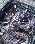 Bonest Gatti 現貨發售龍雕刻水晶自動錶 銀色 BG5605-S1 鋼帶