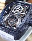 Bonest Gatti 現貨發售酒桶形碳纖維自動陀飛輪手錶 BG7003-R1 WH