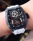 Bonest Gatti 現貨發售酒桶形碳纖維自動陀飛輪手錶 BG7003-R1 WH