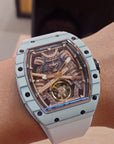 Bonest Gatti 現貨發售 酒桶形夜光碳纖維自動錶 東瀛武士-BG9008-R1 White