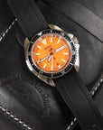 Zeno diver ZWB4-a5 銀錶殼橙面 限量