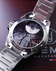 YEMA Navygraf Pearl CMM.20 Limited Edition case back micro rotor movement