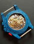 case back Boderry VOYAGER Chronograph Titanium - BD-M02TBC-03B Blue