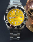 Deep Blue PRO DIVER 200 YELLOW DIAL 42.5MM AUTOMATIC BRACELET DIVE WATCH