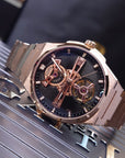 Bonest Gatti Hollow-Out Dial Integrated Strap Automatic Watch - BG8014-S3