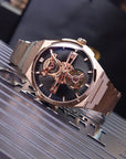 Bonest Gatti Hollow-Out Dial Integrated Strap Automatic Watch - BG8014-S3