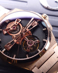 Bonest Gatti Hollow-Out Dial Integrated Strap Automatic Watch - BG8014-S3