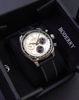 Boderry ASYMMETRY - Mechanical Chronograph with Domed Sapphire Crystal | Khaki M01-01