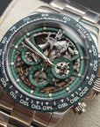 Bonest Gatti Carbon Fiber Bezel Skeleton Multi-function Mechanical Watch - Day, Month, 24-hour. BG8019-S1
