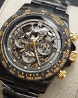 Bonest Gatti Carbon Fiber Bezel Skeleton Multi-function Mechanical Watch - Day, Month, 24-hour. BG8019-S1