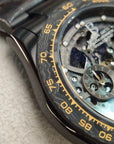 Bonest Gatti Carbon Fiber Bezel Skeleton Multi-function Mechanical Watch - Day, Month, 24-hour. BG8019-S1