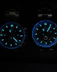 Bonest Gatti Carbon Fiber Bezel Skeleton Multi-function Mechanical Watch - Day, Month, 24-hour. BG8019-S1