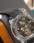 Agelocer Crystal Case 80-Hour Tourbillon - Black Dial - AL9101S11
