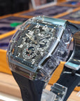 Bonest Gatti 酒桶形水晶多功能自動錶 BG6006-R2