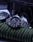 Aquatico Sea Dragon Tritium T100氣燈 潛水機械錶 Grey Dial