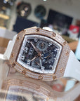 Bonest Gatti 酒桶形水晶多功能自動錶 BG5004-R2