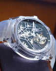 Agelocer 水晶錶殼80小時陀飛輪 - 黑面-AL9101S11