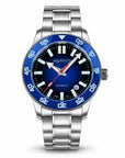 Aquatico Atlas Tritium Watch Fumé Blue Dial T100氣燈潛水機械錶