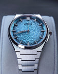Bonest Gatti 現貨發售 冰裂紋一體式錶帶自動錶 BG8013-S3 Blue