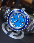Signum cuda-steel-39mm-BLUE 全夜光自動錶 藍色