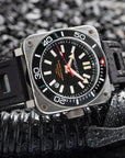 Aquatico Super Charger Steel Man Tritium T100氣燈 機械錶 Black Dial