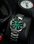 Aquatico Super Ocean Tritium T100 氣燈 潛水機械錶 Green Dial