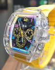 Bonest Gatti 酒桶形水晶多功能自動錶 BG6006-R3