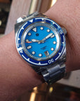 Signum cuda-steel-39mm-BLUE 全夜光自動錶 藍色