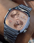 VESUVIATE Attivo - Duplex Rose Gold dual time