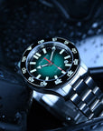 Aquatico Atlas Tritium Watch Fumé Green Dial T100氣燈潛水機械錶