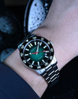 Aquatico Atlas Tritium Watch Fumé Green Dial T100氣燈潛水機械錶