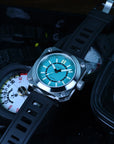 Aquatico Ironblock Tritium Blue Dial T100