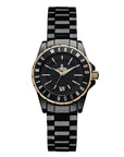 Vivienne Westwood Sloane 黑色陶瓷帶石英手錶 VV088RSBK