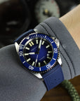 Aquatico Super Ocean Tritium T100 氣燈 潛水機械錶 Blue Dial