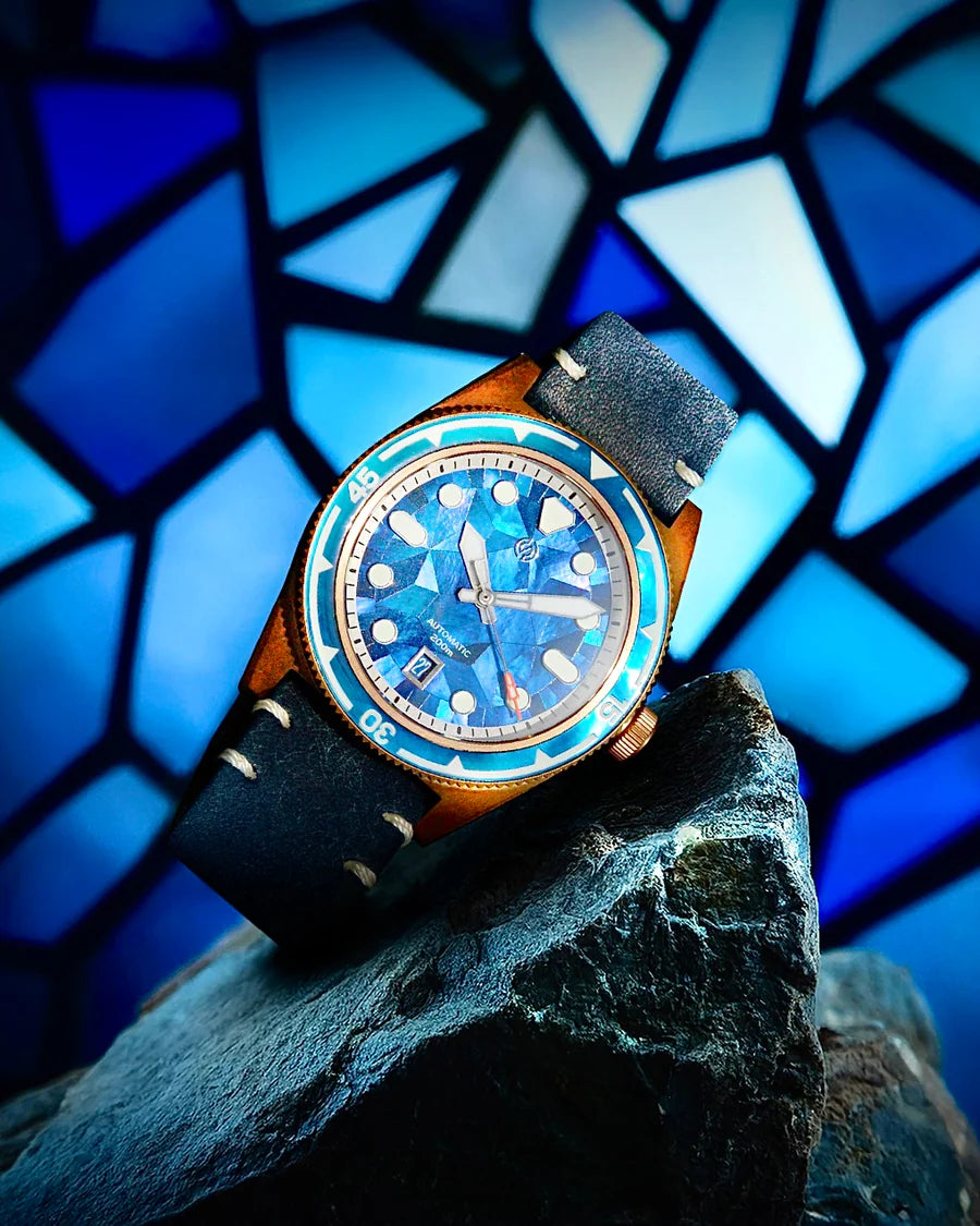 Signum Cuda Bronze-blue 42mm Automatic Watch with Bronze Blue