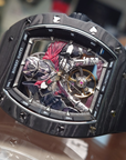 Bonest Gatti 現貨發售 酒桶形夜光碳纖維自動錶 斯巴達勇士-BG9009-R2 Black