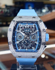 Bonest Gatti 酒桶形水晶多功能自動錶 BG5004-R4-BLUE