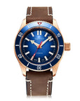 Aquatico Super Star Bronze Tritium T100氣燈 青銅潛水機械錶 Blue Dial