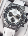 Bonest Gatti 現貨發售 地通拿款碳纖機械計時錶 BG9010-L4 黑白