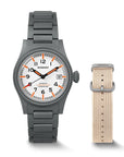 Boderry LANDMASTER Titanium Automatic - BD-A14T-02B White
