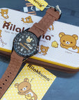 Rilakkuma 鬆弛熊 石英手錶- RK-1053A 啡