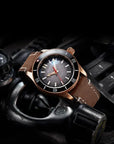 Aquatico Super Star Bronze Tritium T100氣燈 青銅潛水機械錶 Black Dial