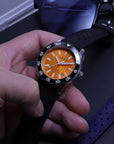 Aquatico Sea Dragon Tritium T100氣燈 潛水機械錶 Orange Dial