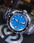 Signum cuda-steel-39mm-BLUE 全夜光自動錶 藍色