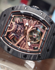 Bonest Gatti 現貨發售 酒桶形夜光碳纖維自動錶 東瀛武士-BG9008-R2 Black