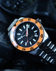 Aquatico Sea Recon 42mm Tritium Black Dial Orange Bezel T100氣燈潛水機械錶