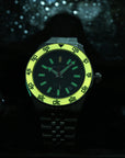 Aquatico Sea Recon 42mm Tritium Black Dial Orange Bezel T100氣燈潛水機械錶