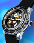 Spinnaker Fleuss 40 Automatic - Peanuts Snoopy Seaside Snorkel Limited Edition SP-5186-01 Black