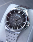 Bonest Gatti 現貨發售 冰裂紋一體式錶帶自動錶 BG8013-S1 Black